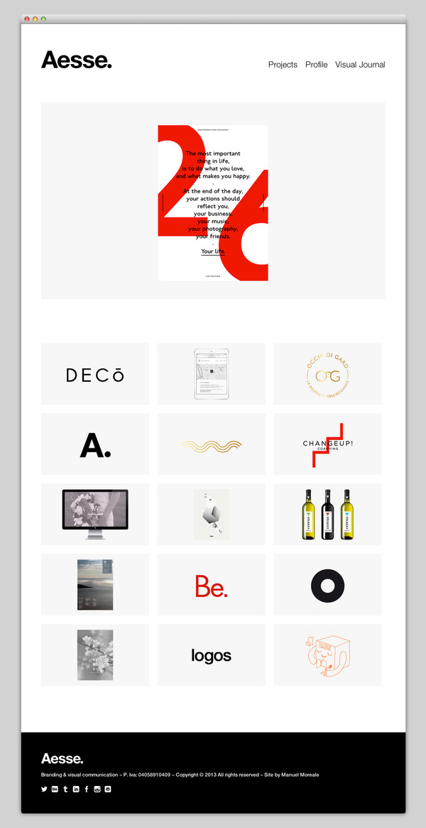 Aesse #website #layout #design #web