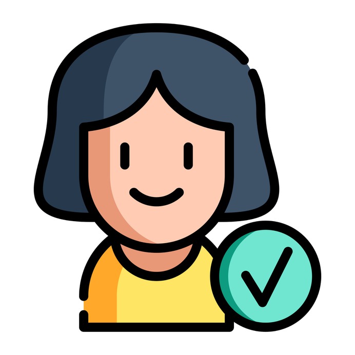 See more icon inspiration related to hired, business and finance, professions and jobs, human resources, hiring, check mark, selection, resume, employee, approved, user, working, approval, woman, networking, avatar, person and people on Flaticon.
