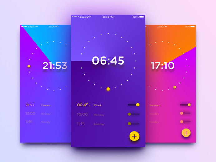 #alarm #clock #date #days #flat #flip #hands #ios #minute #time #timer #work
