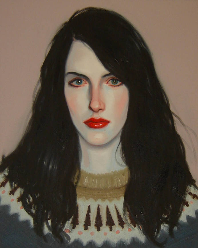 008-kris-knight-theredlist #lips #portrait #painting