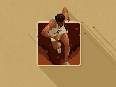 Bhaag Milkha Bhaag iOS flat icon design #flat #run #icon #milkha #design #bhaag #sportsman