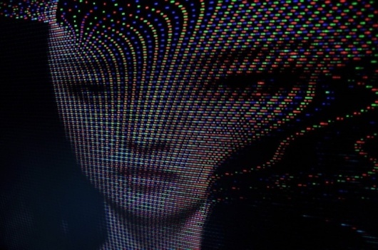 fragments of RGB #frame #rgb #girl #television #color #video #colors
