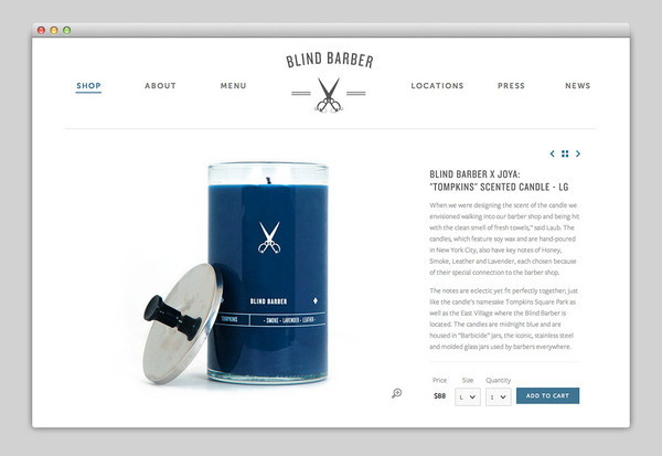 Websites We Love #white #barber #space #website #webdesign #web