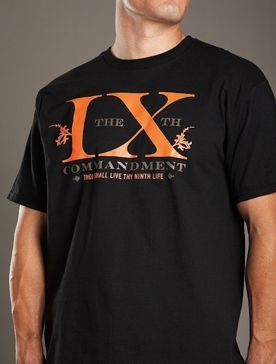 The 9th Commandment Black / Orange T-Shirt [S11-BLK/ORG-Commandment-T] : Calico No.9 Store, Live In The Last #swag #lookbook #serif #street #commandment #calico9 #kit #fashion #ninth #style