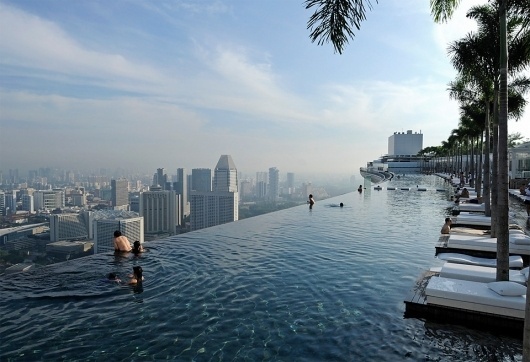 singapore's sky park pool photo | one big photo #skymall #pool #singapore