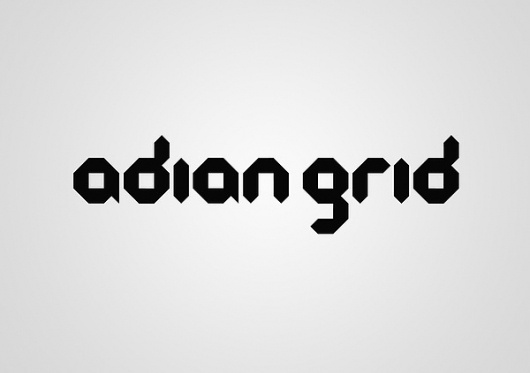 Adian Grid - Typeface and Posters on the Behance Network #shiva #nallaperumal #typeface #typography