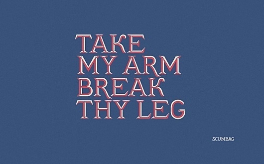 Scumbag, POGO | art & design boutique #type