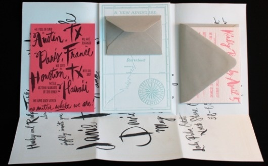 Oh So Beautiful Paper: A Paper Blog – Unique and Custom Wedding Invitation Ideas and Modern Stationery - Part 6 #wedding #print #cards #invites