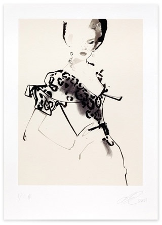 David Downton - Fashion Illustration - Stop Press! 2011 #white #black #women #illustration #art #and #fashion