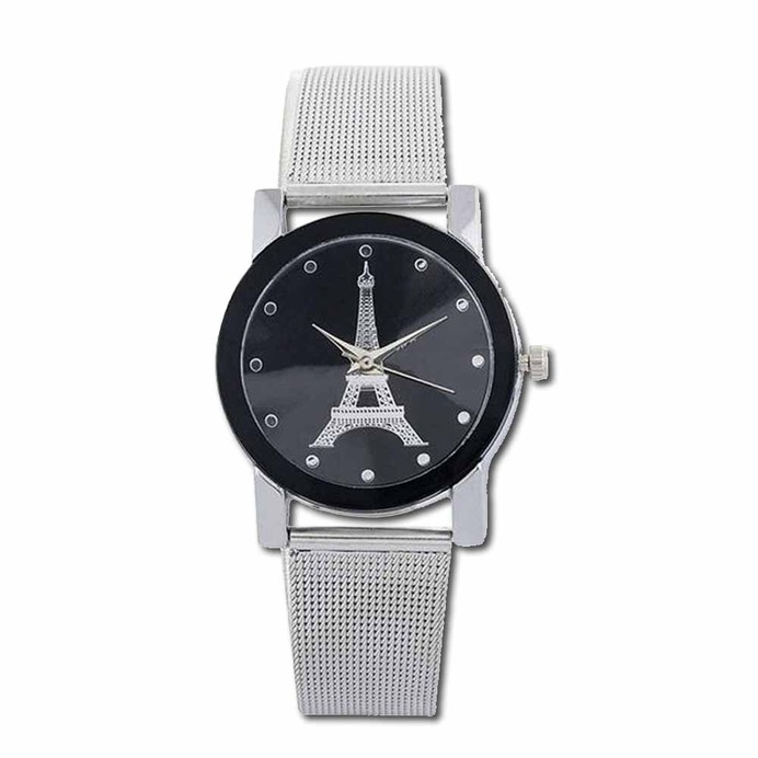 Get flat 52% off + 6% cashback on shopping black dial eiffel watch for girls at cubber mall and also chance to win watch at just Rs.1 on crowd shopping