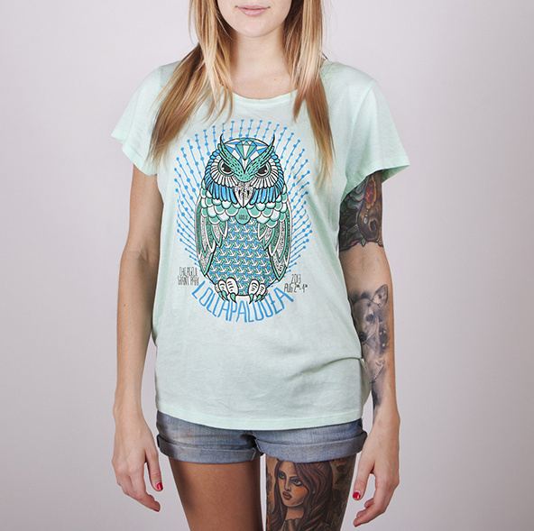 Lollapalooza Festival t-shirt #festival #design #shirt #illustration #typograph #shirts
