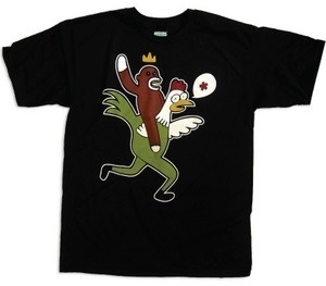 SHARKS & HAMMERS STORE — CHICKEN MONKEY #crown #graphic #monkey #shirt #puppet #illustration #chicken #tee #sock