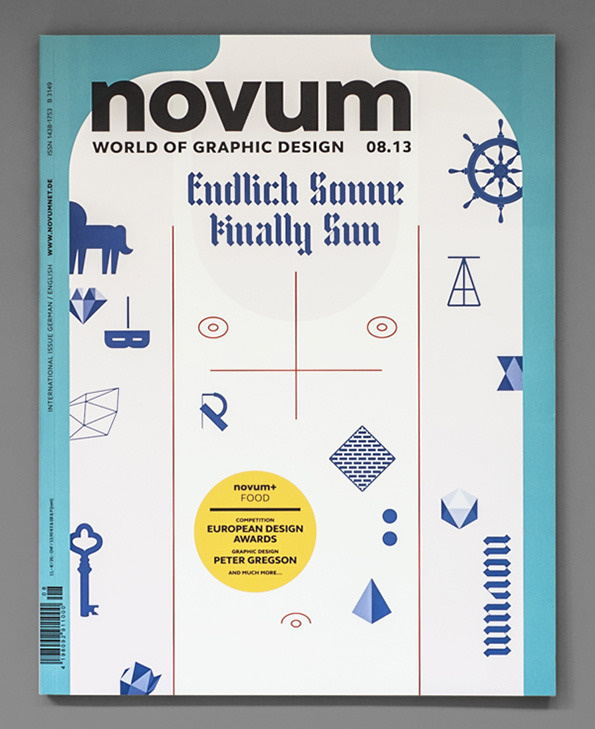 novum magazine cover #uv #sun #silkscreen #twopoints #novum #gebrauchsgraphik #sunburn #magazine