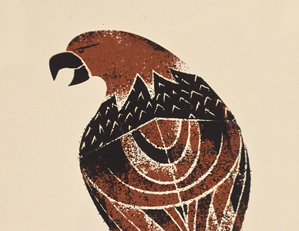 Eagle Print on Behance #print #black #texture #screen #illustration #eagle #brown