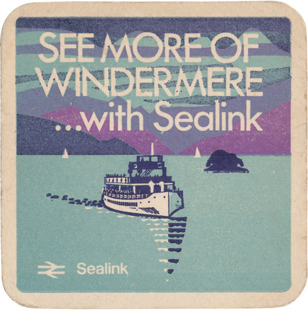 British Rail Sealink Coaster #british #sealink #print #design #graphic #ferry #ship #rail #boat