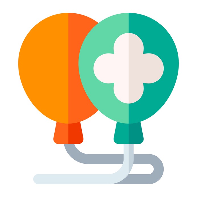 See more icon inspiration related to birthday and party, Saint Patrick, shamrock, balloons, celebration, clover, party and balloon on Flaticon.
