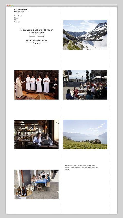 Elisabeth Real #site #design #website #photography #layout #web
