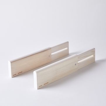 Adjustable Wooden Drawer Dividers (Set of 2)