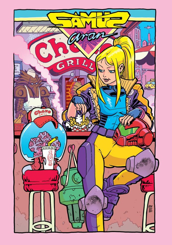Samus Grillin by RalphNiese