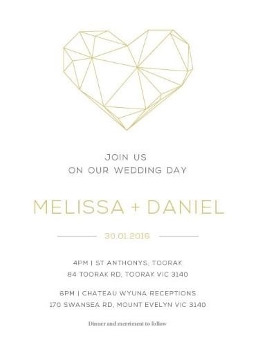 Life is just peachy! Especially when you can smuggle a big diamond love heart into your invite and claim to your partner that it's just geom #raisedfoil #weddinginvitations #card #design #paperlust #weddinginspiration #digitalcard #paper #weddingstationery