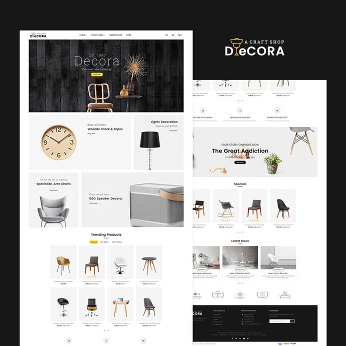 #Decora #Home #Decor #Crafts & #Art - #Prestashop #Responsive #Theme | #TemplateTrip #eCommerce #Website #Design #Template