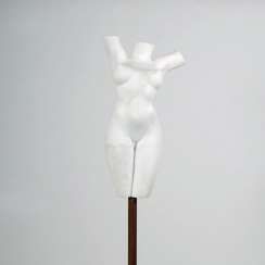 Marble sculpture Erotic female Torso'. Georg Viktor