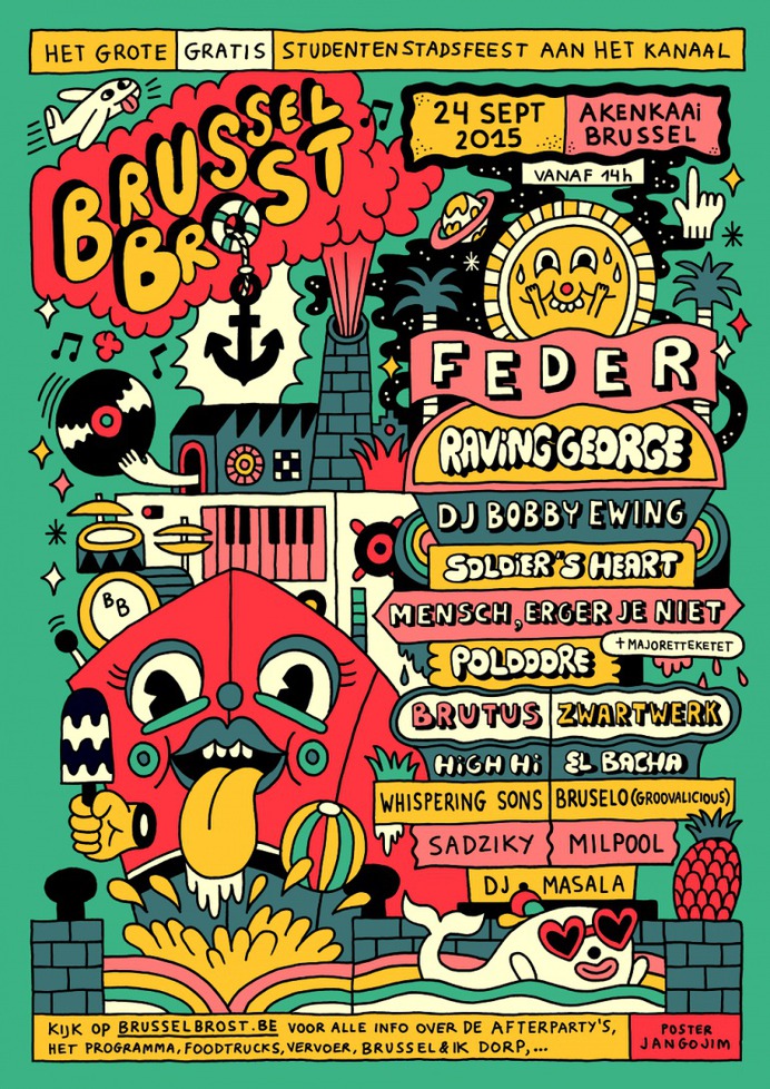 BRUSSEL BROST ( FESTIVAL POSTER )