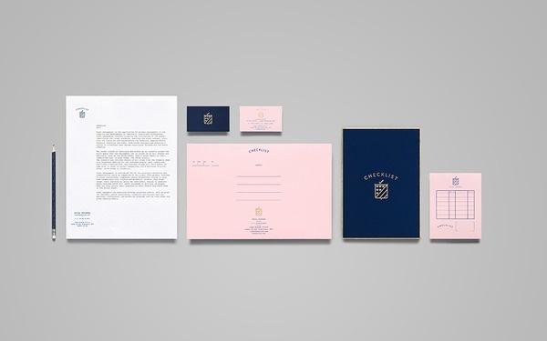 Anagrama corporate branding — Pink #pink #branding #stationery