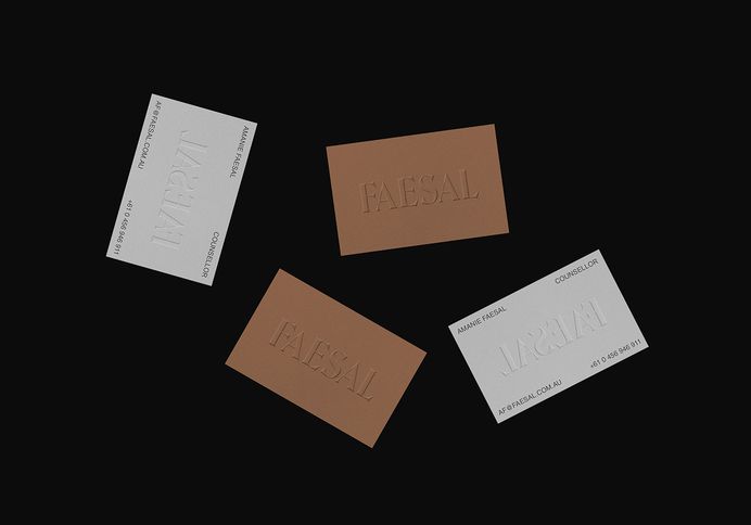 FAESAL, a private counselling service, commissioned design studio SPGD to design their corporate brand identity. For more of the most beautiful designs visit mindsparklemag.com