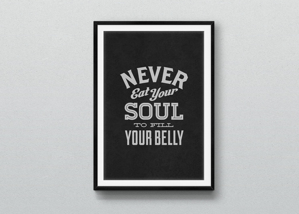 CLIENT:Â self PROJECT:Â 1 color screenprinted motivational poster #inspirational #type #design #typography
