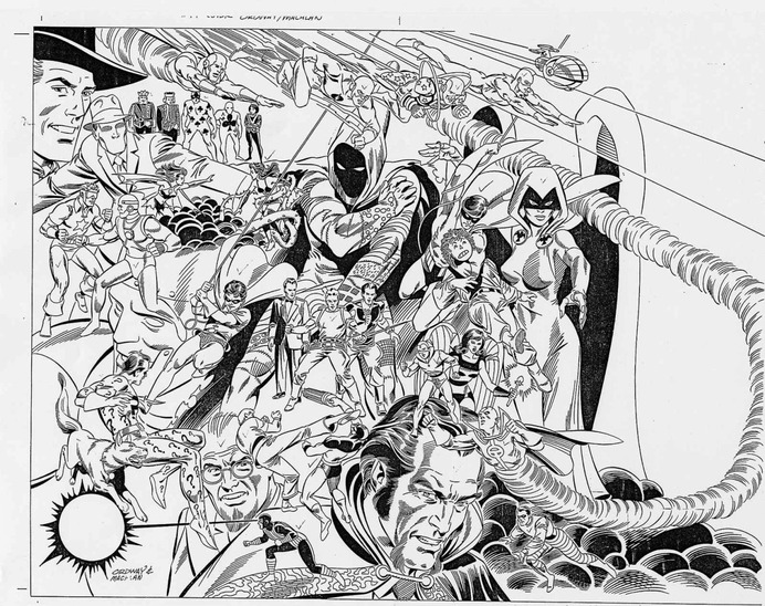 Who's Who in the DC Universe #19 unused cover by Jerry Ordway & Mike Machlan