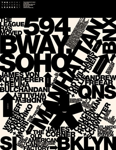 Architectural League of New YorkÂ by Michael Bierut #white #michael #serif #typography #sans #black #bierut #york #pentagram #new