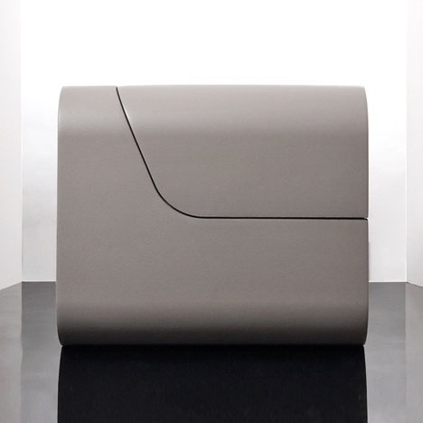 Dezeen » Blog Archive » Dual Cut by Kitmen Keung for Sixinch #chair #design #slice #foam #ottoman #product #furniture