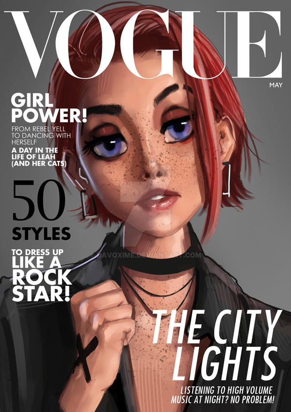 Leah Vogue cover by davoxime