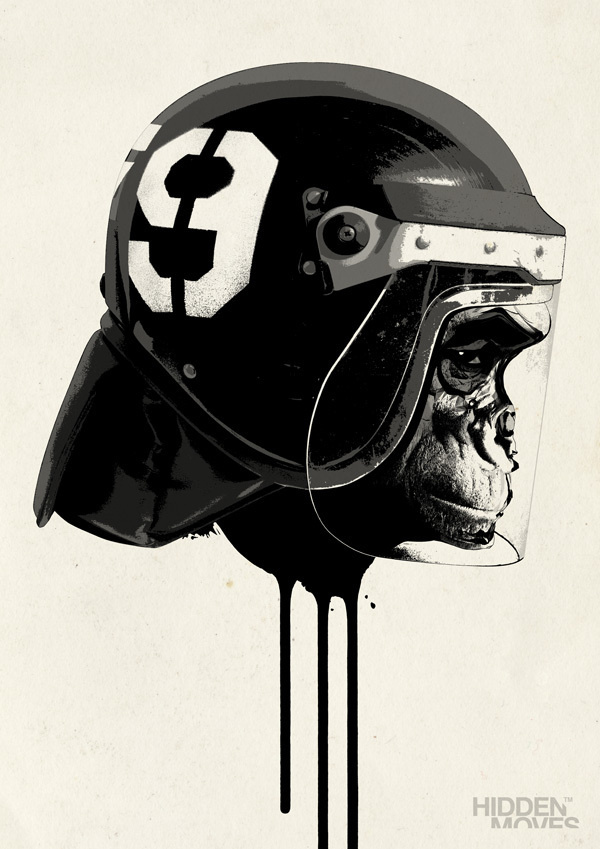 Character Designs on the Behance Network #helmet #monkey