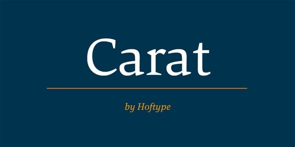 Carat #fonts #typeface