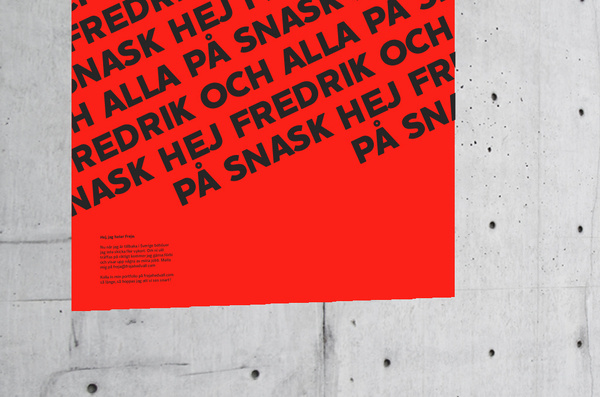 A new way to get a job #post #creative #a #secret #job #campaign #fluorescent #social #design #graphic #get #poster #pantone #communication #media #cards #typography