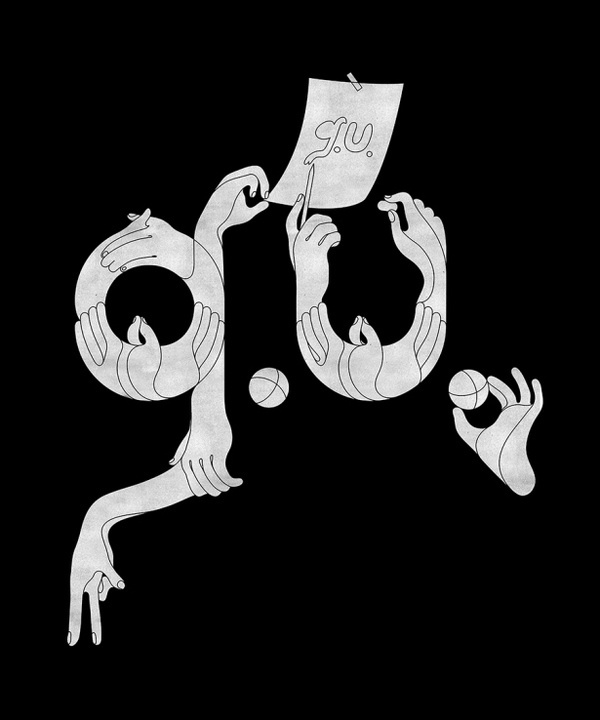 Illustration by Mario Hugo #illustration #white #black #hands