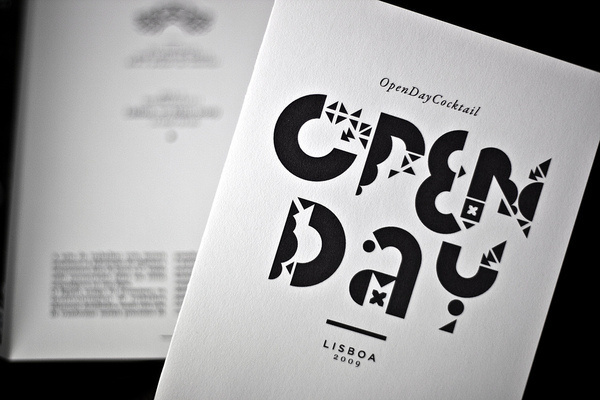 JLC Jewellery OpenDay Invitation on the Behance Network #geometric #typography