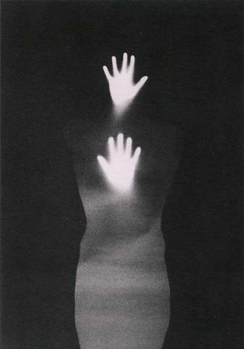 Bruce Conner, Sound of Two Hand Angel (Detail), 1974 #figure #silhouette #black