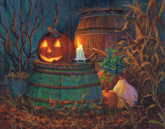 beginner easy halloween paintings & paint by numbers #painting