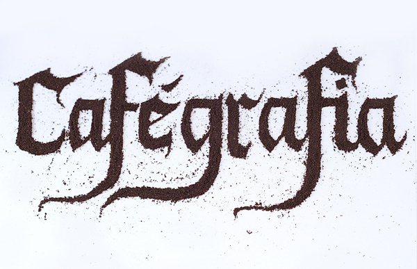 CJWHO ™ (Cafégrafia | Coffee type experiment by Marina...) #design #illustration #art #coffee #type #experiment #typography