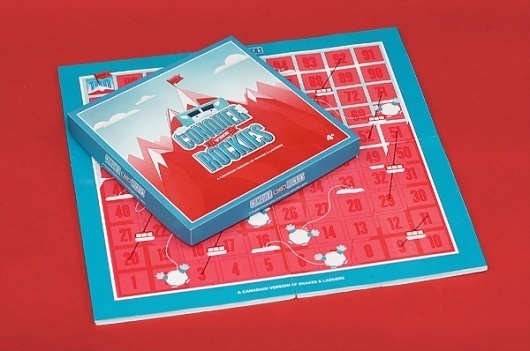 Conquer The Rockies on the Behance Network #packaging #game #illustration #yeti