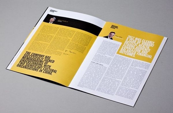 Sydney Symphony Annual Report 2012 Paul Berzekian #white #sydney #yellow #symphony #black #annual #report #typography