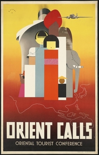All sizes | Orient calls | Flickr - Photo Sharing! #travel #vintage #art #poster #orient #deco