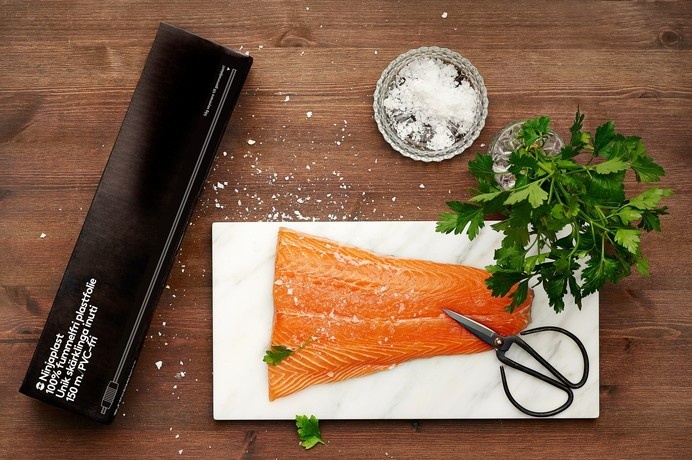 Ninjaplast packaging — Identity by Kurppa Hosk #ninjaplast #branding #packaging #photo #salmon #food #logo #direction #scissor #photography #identity #symbol #art #stationery #life #still #salt #package