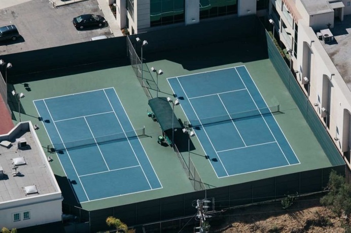 Karl Hab Captures Stunning Views of LA's Tennis and Basketball Courts From Above