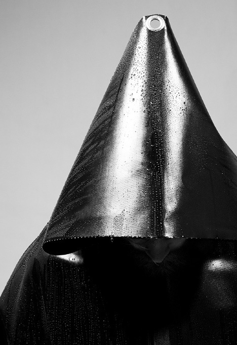 Dystopian Brutalist Outerwear by Martijn Van Strien_5 #fashion #man #wet #black
