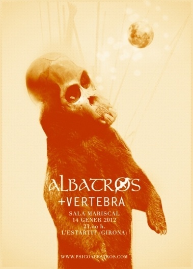Gonsorama #desig #concert #albatros #music #skull #illustrtion #moon