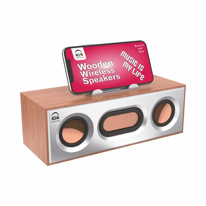 Ui-BT-117 Drum Series Wooden Wireless Speaker For All Smartphones | U&I - Born To Win